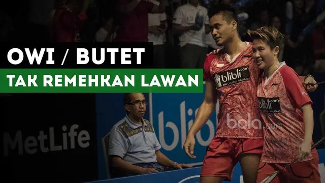 Tontowi Ahmad / Liliyana Natsir enggan meremehkan calon lawan mereka di final Indonesia Open.