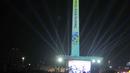 Malam Jaya Raya dimeriahkan panggung hiburan yang diisi oleh berbagai musisi dan artis ternama, wahana permainan pasar malam, parade Jakarnaval, hingga video mapping Monas. (merdeka.com/Imam Buhori)