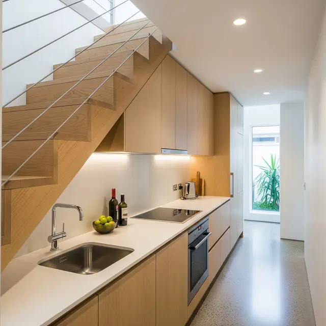 Model Dapur Kecil di Bawah Tangga