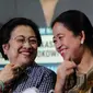 Megawati Soekarnoputri dan Puan Maharani tertawa bahagia sambut Jokowi-JK (Liputan6.com/Andrian M Tunay)