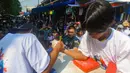 Rencananya, lomba atau adu panco ini juga bakal diselenggarakan di pasar-pasar tradisional lainnya seperti Cigudeg, Ciseeng, Cigombong, Ciluer dan lainnya. (merdeka.com/Arie Basuki)