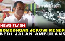 VIDEO: Iring-Iringan Jokowi Persilakan Ambulans Melintas di Grobogan