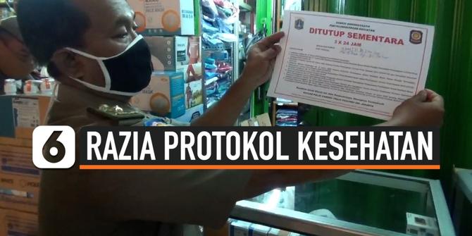 VIDEO: Melanggar Protokol Kesehatan Kios dan Warung di Pasar Pramuka Ditutup