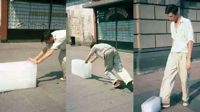 6 Potret Absurd Orang Jual Es Batu Ini Bikin Tepuk Jidat