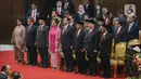 Sejumlah Menteri saat menghadiri  pembukaan masa persidangan I DPR tahun sidang 2023-2024 di Gedung Nusantara, Kompleks Parlemen, Senayan, Jakarta, Rabu (16/8/2023). (Liputan6.com/Faizal Fanani)