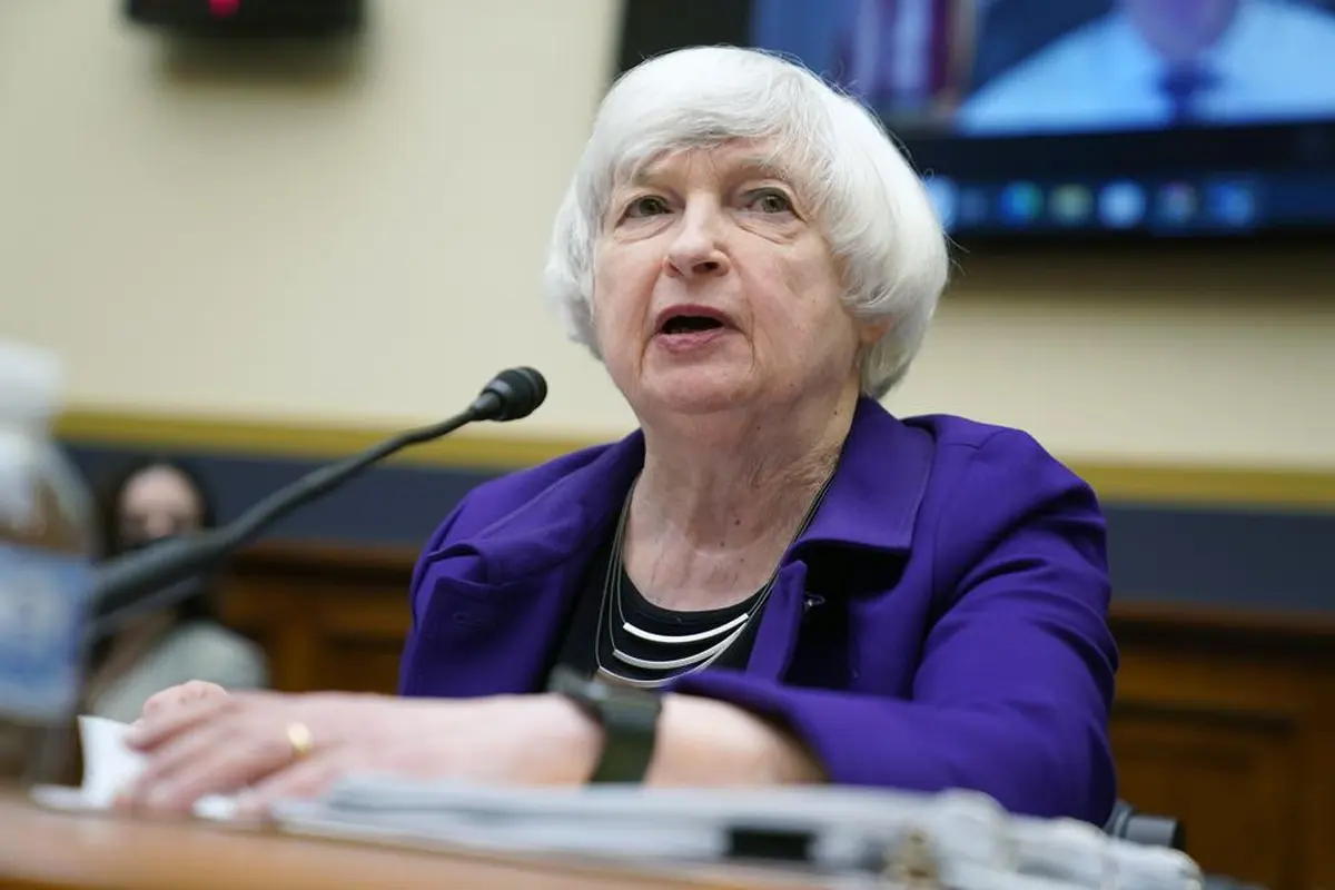 Menteri Keuangan AS Janet Yellen dalam sesi House Financial Services Committee. (AP)