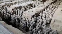 Penggalian Terracotta Army di makam Kaisar Qin Shi Huang di pinggiran Xi'an, China. (Dokumentasi Museum of the Terracotta Army)