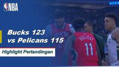 Giannis turun 25 poin, meraih 8 papan dan mencetak 8 assist untuk kemenangan melawan Pelikan 123-115