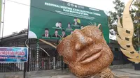 Pesan Moral dari Monumen Masker Bambu Raksasa di Gorontalo (Arfandi Ibrahim/Liputan6.com)