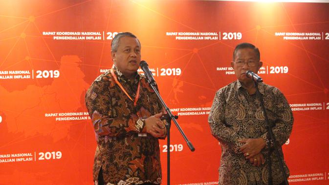 Gubernur Bank Indonesia (BI), Perry Warjiyo dan Menteri Koordinator Perekonomian, Darmin Nasution.