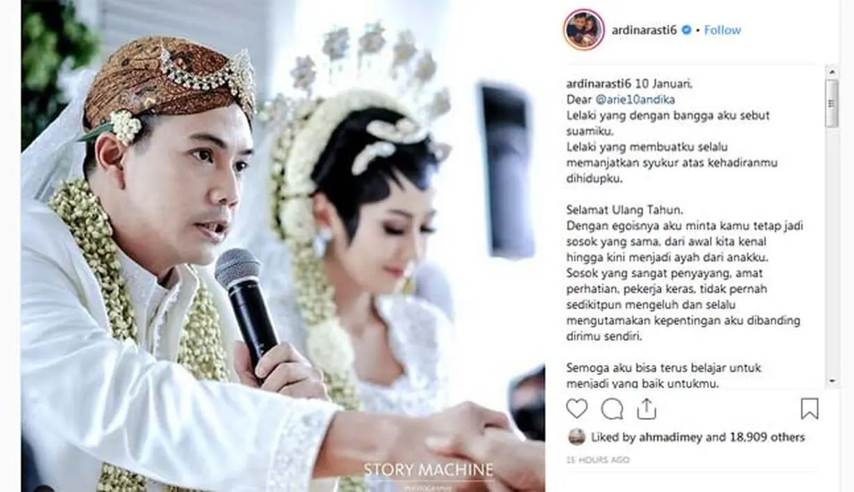 (Instagram/ardinarasti6)