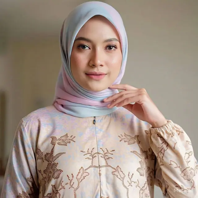 Model Gamis Terbaru Kombinasi Batik 2025