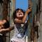 Anak-anak bermain di rumah mereka saat Hari Nakba di kamp pengungsian Al-Shati, Jalur Gaza, Palestina, Rabu (15/5/2019). Rakyat Palestina memperingati 71 tahun Hari Nakba yang berarti 'malapetaka'. (MOHAMMED ABED/AFP)