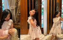Lucu dan Bikin Gemas Pose Xarena Anak Siti Badriah  Punya Rambut Panjang hingga Mirip Boneka Barbie