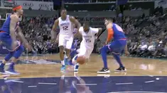 Berita video game recap NBA 2017-2018 antara Charlotte Hornets melawan New York Knicks dengan skor 109-91.