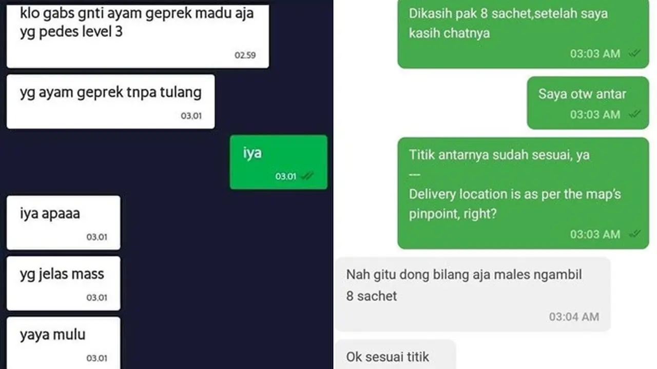 6 Chat Pelanggan Ojek Online yang Galak Ini Bikin Geleng Kepala