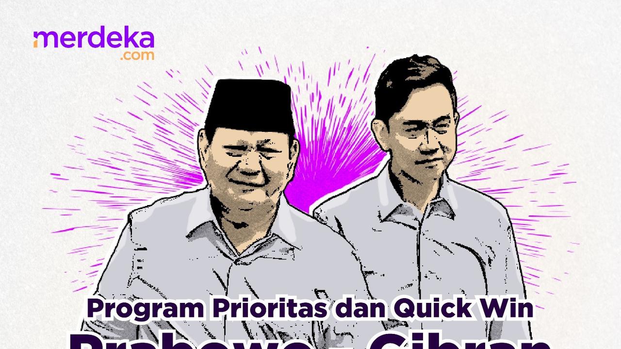 Infografis program kerja Prabowo - Gibran