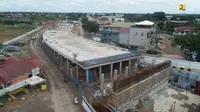 Proses pembangunan jembatan Sei Alalak Kalimantan Selatan