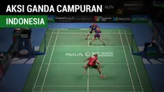 Aksi mengesankan ganda campuran Indonesia, Praveen Jordan / Debby Susanto, di semifinal Australia Terbuka 2017. Seperti apa aksi keduanya?