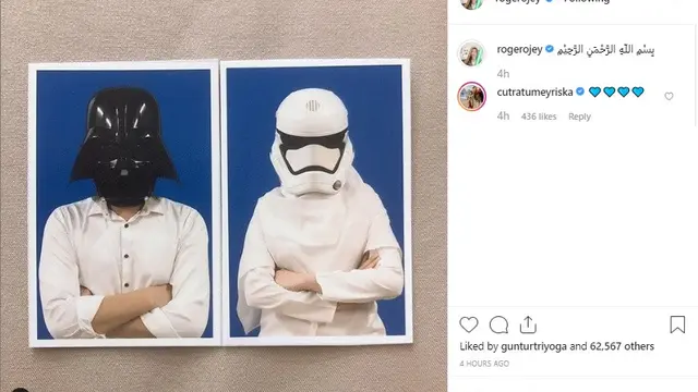 Roger Danuarta - Cut Meyriska (Foto: Instagram/@rogerojey)