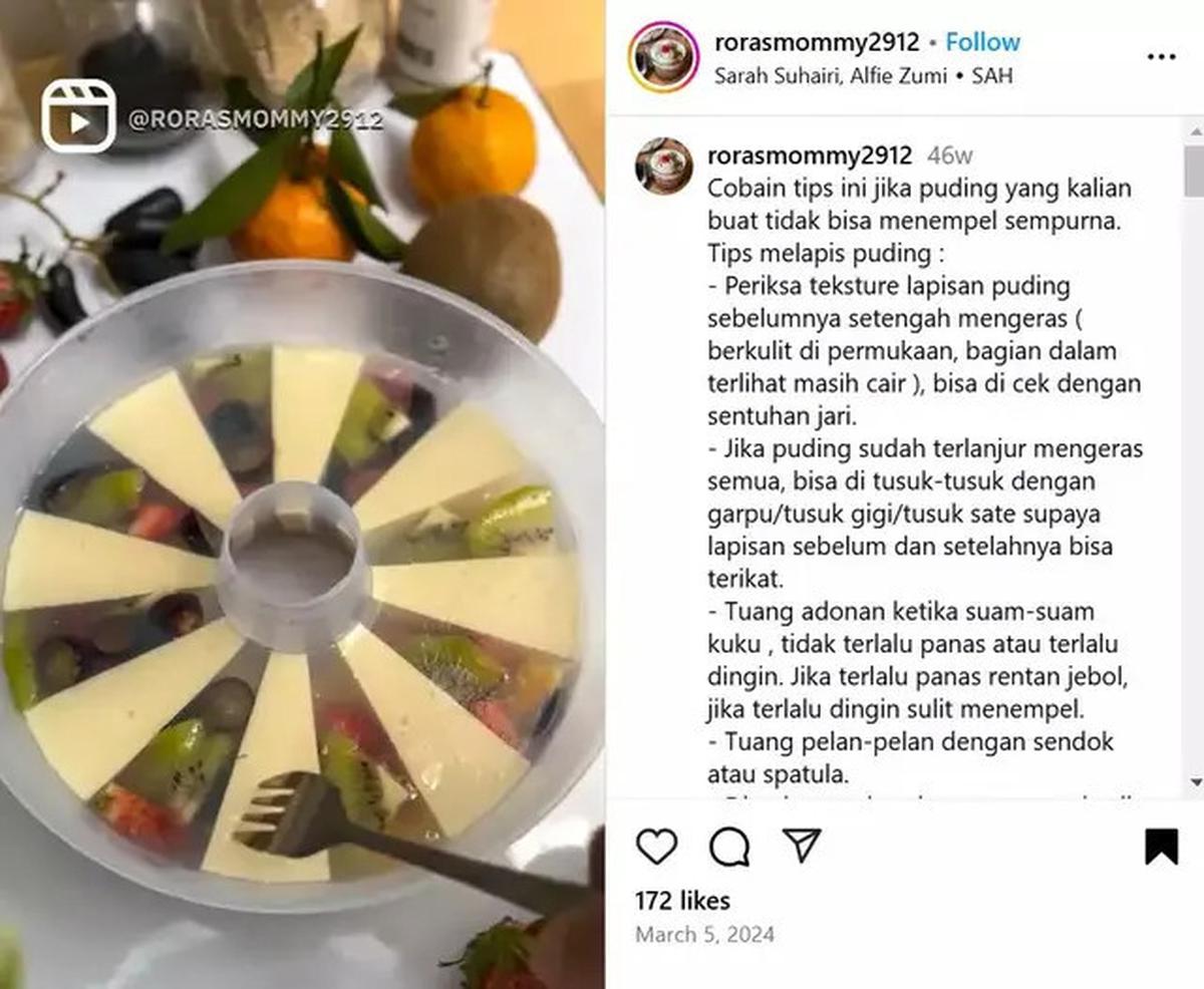 Cara Membuat Puding Lapis Menempel Sempurna dan Tidak Jebol