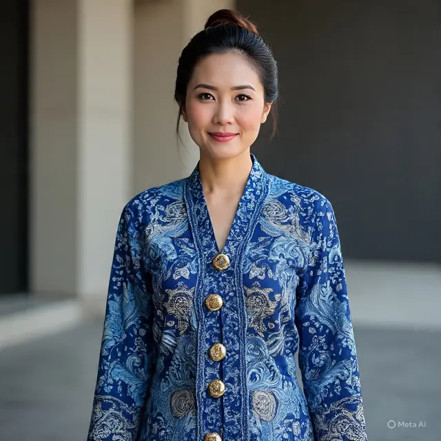 Model Atasan Batik Wanita Elegan Panjang