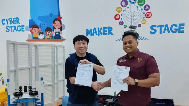 Persatuan Robotika Seluruh Indonesia (PRSI) menandatangani nota kesepahaman (MoU) dengan MakeX Indonesia menyukseskan MakeX International Tournament 2025.