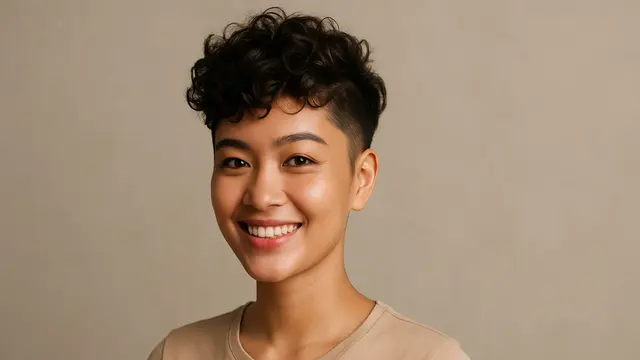 Potongan Rambut Pendek Keriting Mengembang/via AI