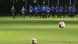 Pemain Timnas Indonesia sudah memiliki mental yang bagus, namun ada sedikit pemain yang masih mengeluhkan kerasnya menu latihan yang diberikan Shin Tae-yong. (Foto: Bola.com/M Iqbal Ichsan)
