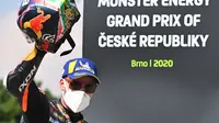 Brad Binder raih juara di MotoGP Ceko (Joe Klamar/AFP)