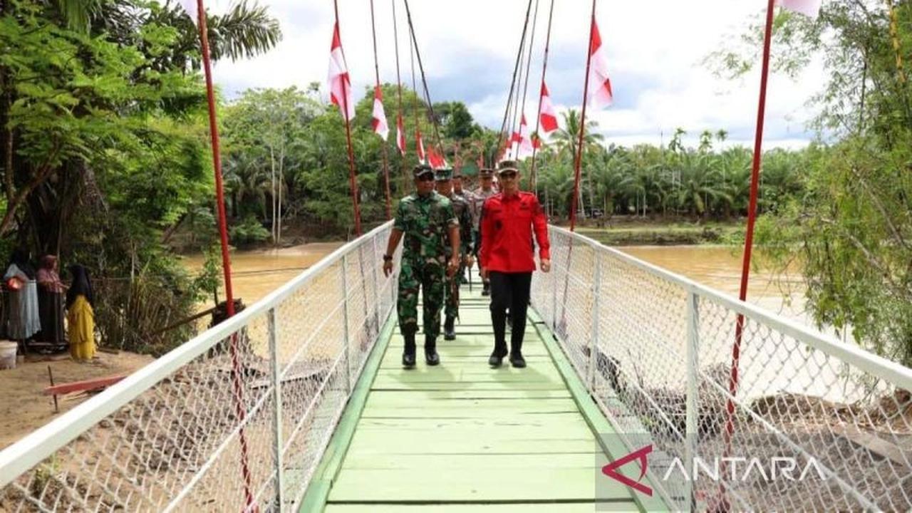 Pemkab Aceh Barat Apresiasi Gerak Cepat TNI dalam Rehab Jembatan Gantung Aceh Barat