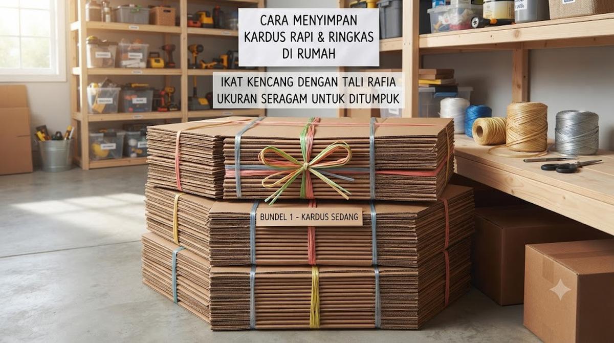 Ikat Beberapa Kardus Menjadi Satu Bundel