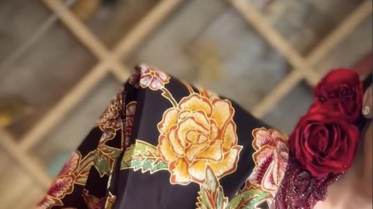 Potret Detail Kebaya Merah Maia Estianty saat Hari Kartini, Pancarkan Pesona Elegan