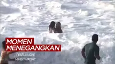 Berita Video Momen Menegangkan Saat Peselancar Profesional Selamatkan Wanita dari Gulungan Ombak