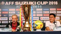 Jumpa pers jelang leg kedua final Piala AFF 2016 yang mempertemukan Indonesia dan Thailand (Liputan6.com/Helmi Fitriansyah)