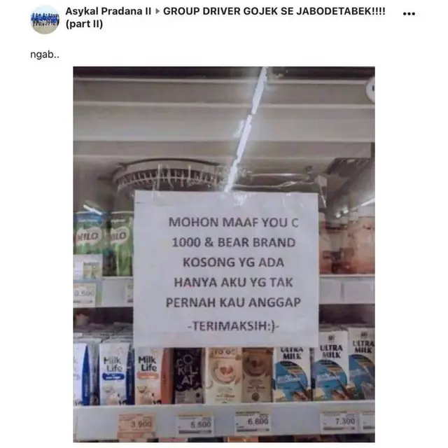 6 Tulisan Stok Barang Habis Sekaligus Gombal Ini Bikin Senyum Malu