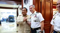 Menhan RI Prabowo Subianto dan&nbsp;Komandan Komando Operasi Khusus (Koopsus) Amerika Serikat Jenderal Bryan P. Fenton di Kemhan RI, Jakarta, pada Kamis (22/8/2024). (Dok. Kemhan RI)&nbsp;