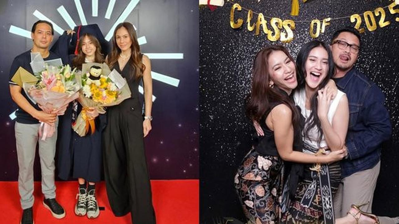 Demi Anak, 5 Seleb Ini Tetap Akur dan Kompak dengan Mantan saat Hadiri Wisuda Buah Hati di Sekolah