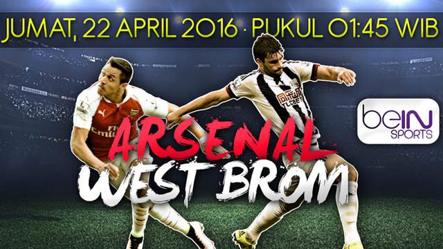 Arsenal vs West Bromwich Albion (Bola.com/Samsul Hadi)
