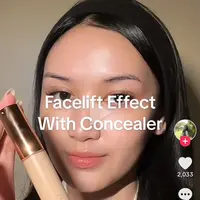 Tutorial facelift Make Up. (foto: TikTok/kehlaniaa).