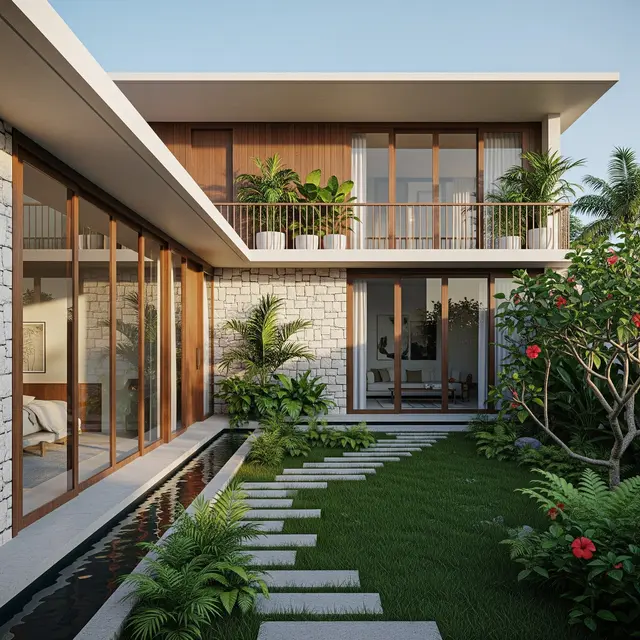 Model Teras Terbuka Tanpa Pagar yang Cocok untuk Rumah Tropis 2025