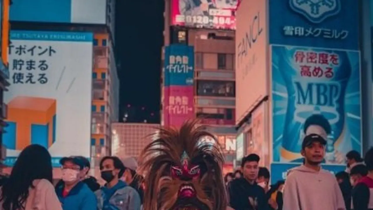 Sosok pria yang viral karena kostum Reog di Halloween Jepang