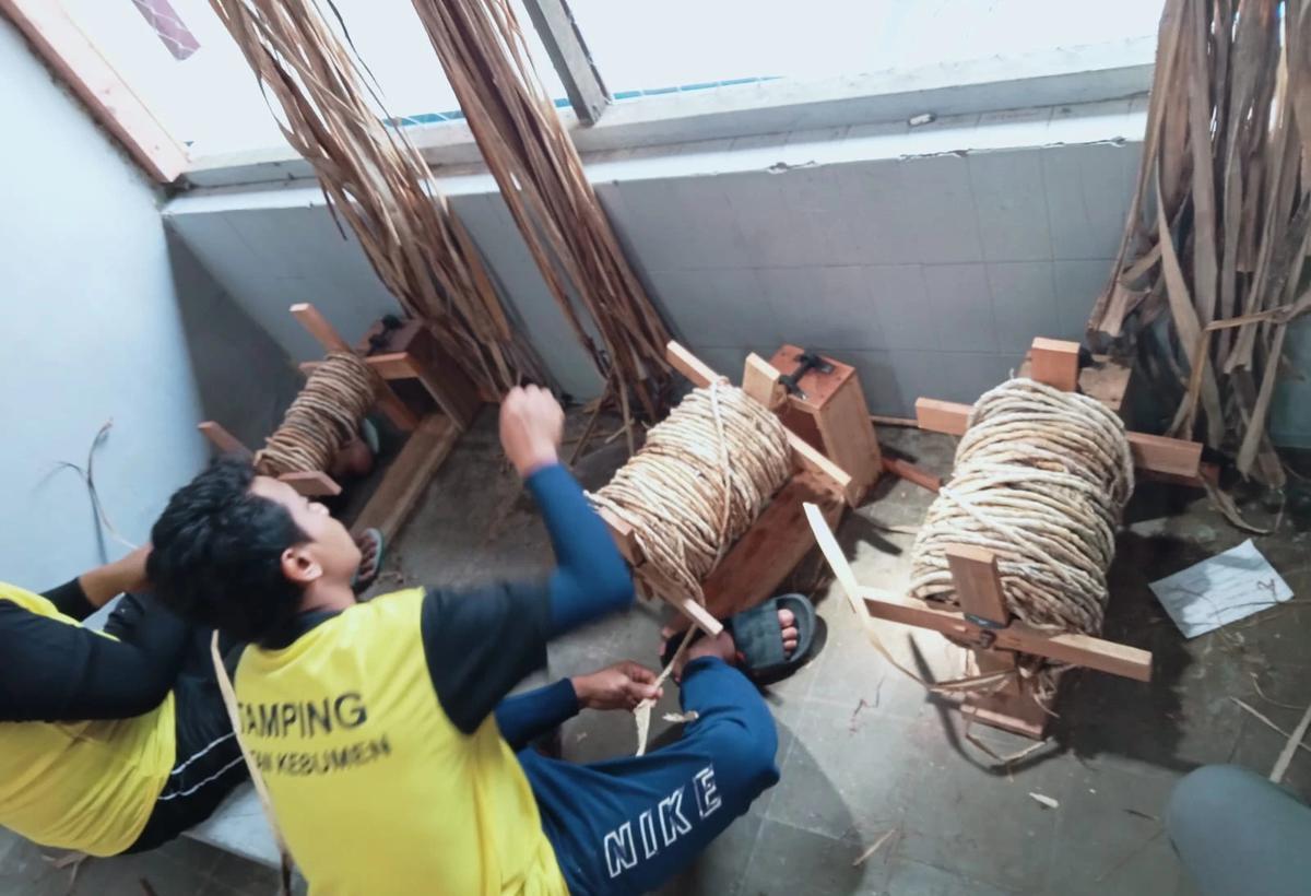 Warga Binaan Rutan Kebumen 'Sulap' Limbah Serat Pisang Jadi bahan Baku Kerajinan Bernilai Tinggi