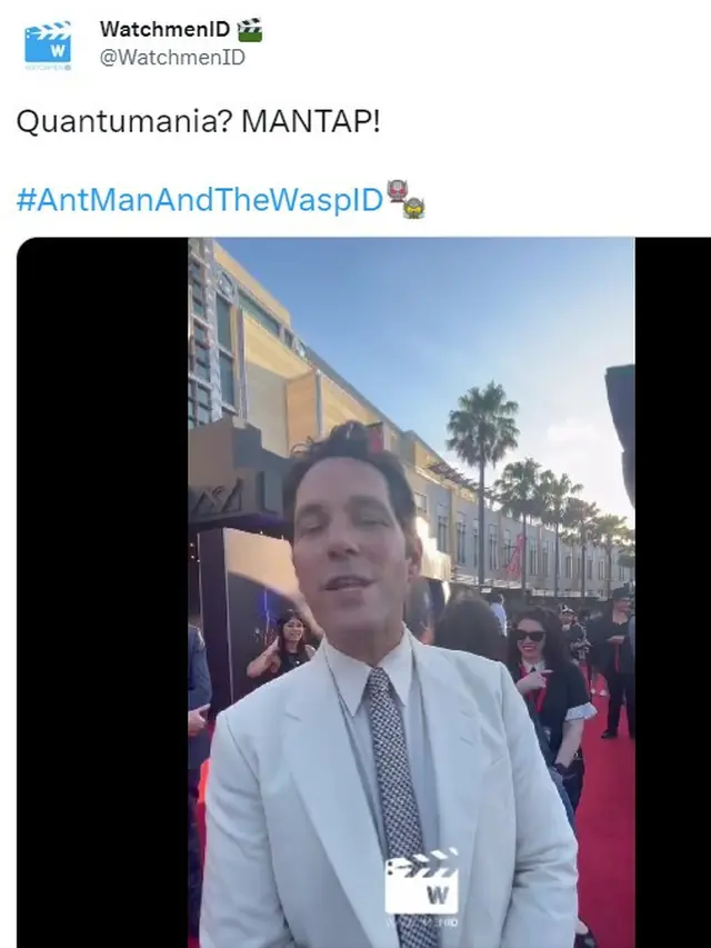 Paul Rudd di Fan Event Ant-Man and The Wasp: Quantumania