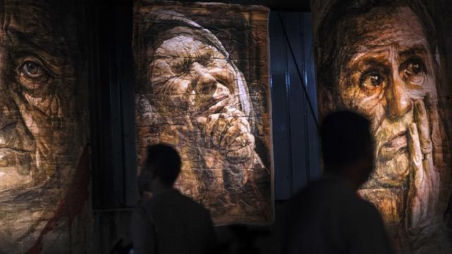 FOTO: Pameran Seni Mengenang 25 Tahun Pembantaian Srebrenica