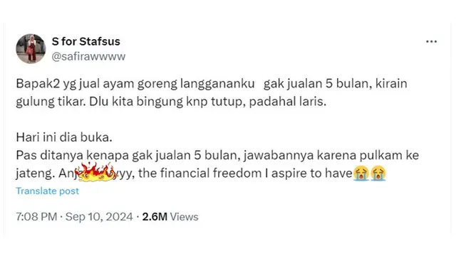6 Cerita Work Life Balance Pedagang Langganan Netizen, Menikmati Hidup