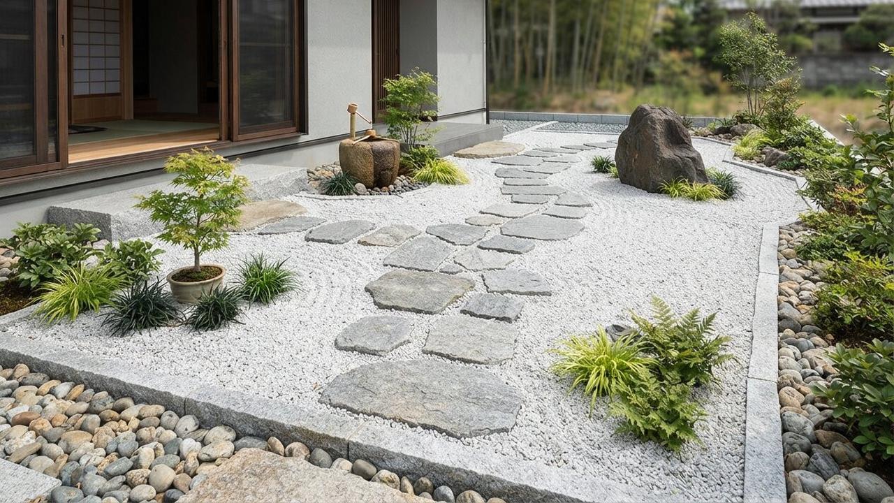 Gravel Garden Ala Jepang yang Mudah Ditiru di Rumah