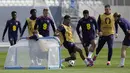 Inggris di Euro 2024 akan melakoni laga perdana Grup C melawan Serbia yang berlangsung di Gelsenkirchen Arena AufSchalke pada 17 Juni mendatang. (AP Photo/Thanassis Stavrakis)