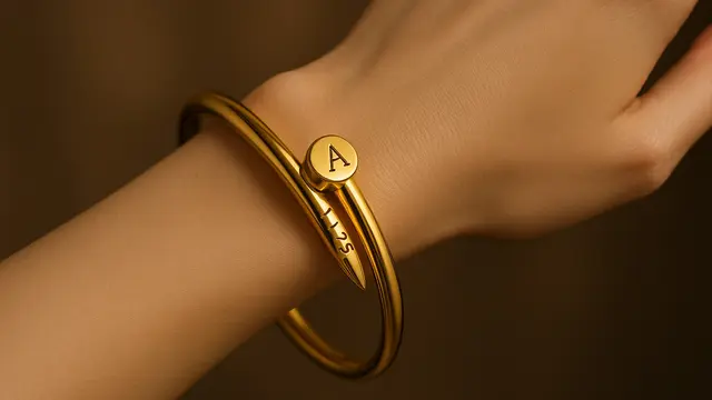 Model Gelang Paku Emas 24 Karat Terbaru 2025