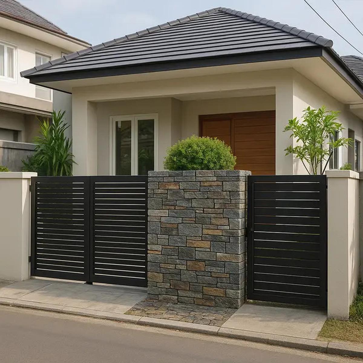 7 Model Pagar Tembok Rumah Minimalis Type 36, Desain Simpel tapi Tetap Elegan